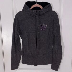Adidas Women's Dark Gray Hoodie